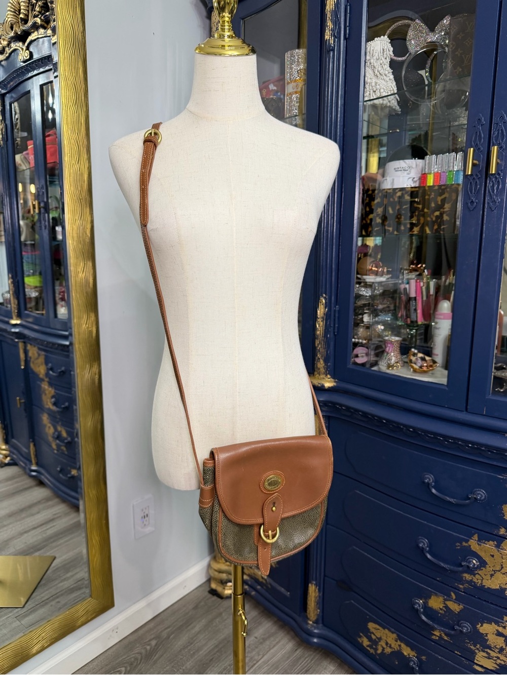 Vintage Mark Cross Country Crossbody Saddle Bag - Made in USA